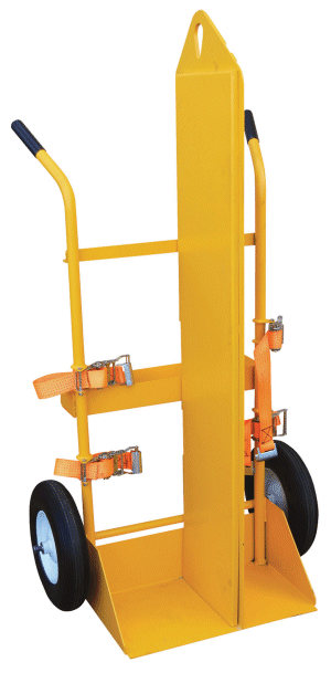 Vestil Welding Cylinder Torch Cart w/ Flat Free Wheels